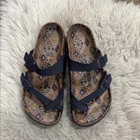 Birkenstock Shoes - BIRKENSTOCK Women's Blue Mayari Slide Sandals Size 37 US 6-6.5